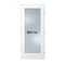 Trimlite Primed 1Lite Mirror TwoSides Tempered Glass Interior French 71/4" LH Prehung Door Matte Black Hinges 3068pri1501MIRTLH10B714 - alternate 1